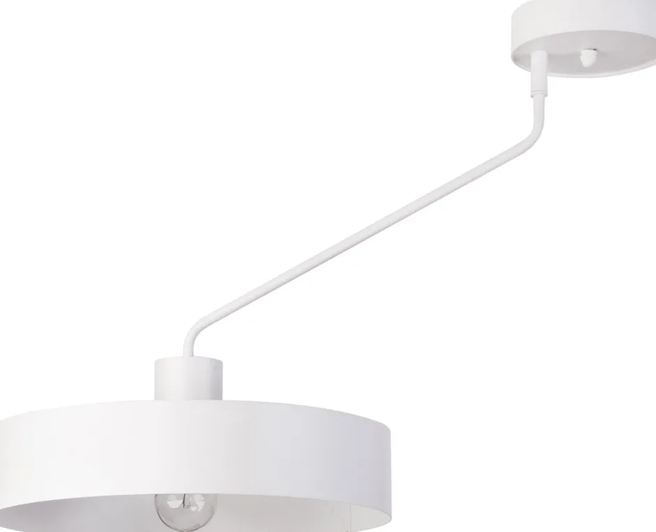 Deckenleuchten|Wohnzimmerlampen*Sigma Retro Deckenleuchte Weiß Metall E27 Ø35 cm auffällig