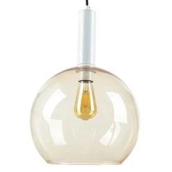Hängelampen|Esszimmer Lampen*Jupiter Retro Hängelampe in Bernstein LYSITOS Esstisch E27