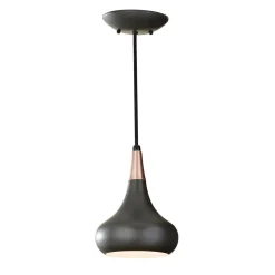 Elstead Retro Hängelampe Metall Ø18cm in Bronze Kücheninsel< Hängelampen|Retro Lampen