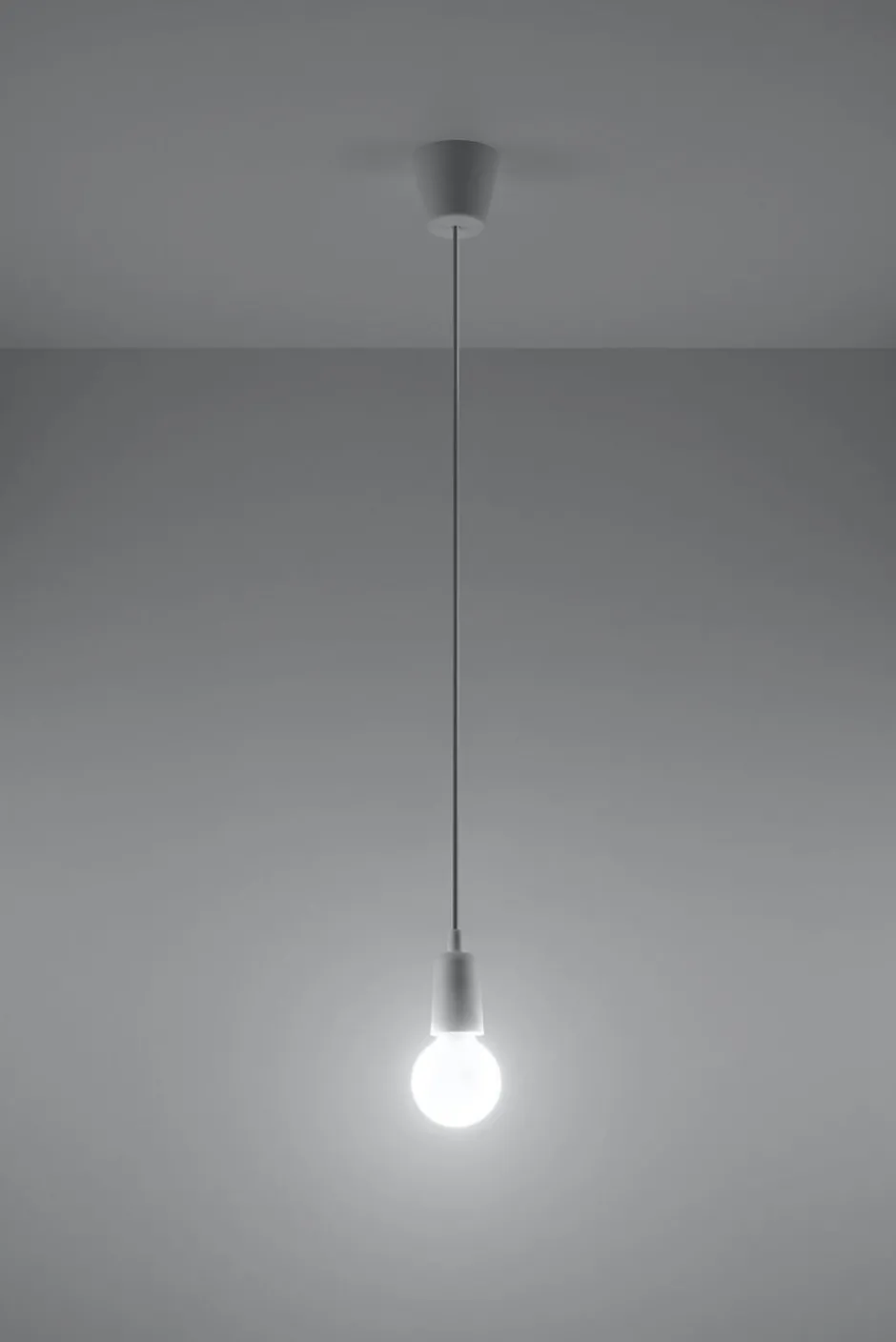 Sollux Retro Hängelampe Weiß verstellbar bis 90cm NESSA Küche< Wohnzimmerlampen|Retro Lampen