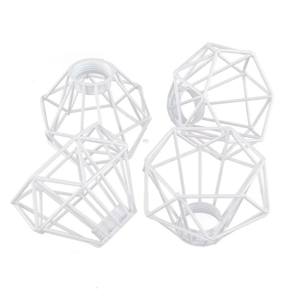 Lampenschirme*Easylight Retro Lampenschirm Weiß 4er Set für Tischleuchte E14