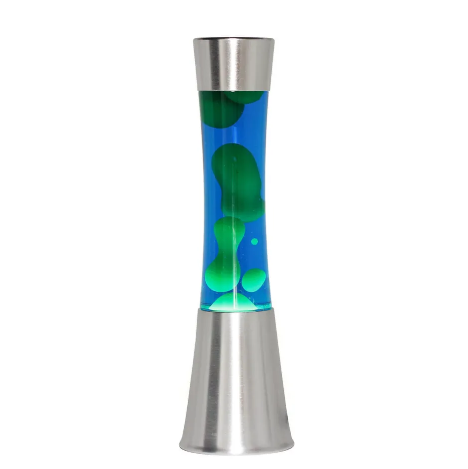 Retro Lampen|Lavalampen*Easylight Retro Lavalampe Blau Grün 39cm stimmungsvoll SANDRO