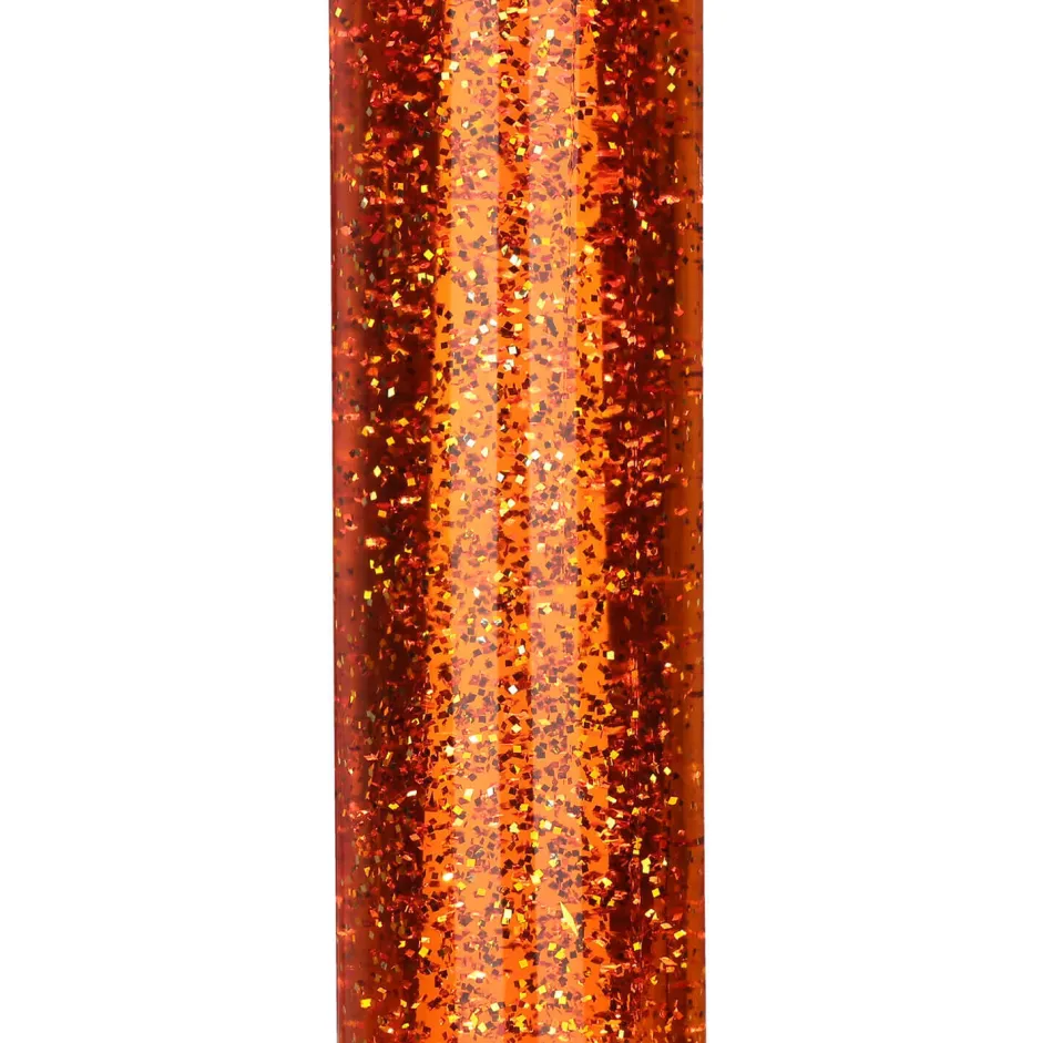 Retro Lampen|Lavalampen*Easylight Retro Lavalampe Glitter Orange rund Ø13cm YVONNE