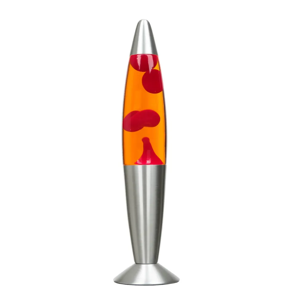 Easylight Retro Lavalampe Rot Orange Kabelschalter G9 TIMMY< Retro Lampen|Lavalampen