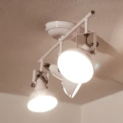 Deckenleuchten|Flurlampen*Trio Reality Retro Strahler schwenkbar Weiß 3-flmg E14 GINA