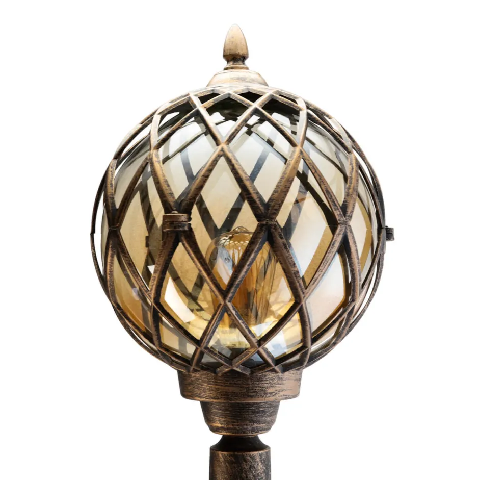 Easylight Retro Wegeleuchte Außen in Schwarz Kupfer KAIRO< Rustikale Lampen|Vintage Lampen