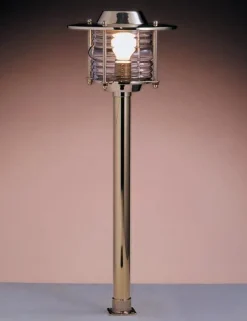 Laura Suardi Robuste Wegeleuchte Messing IP43 H:70cm Weg Garten< Außenleuchten Antik|Außenleuchten Messing