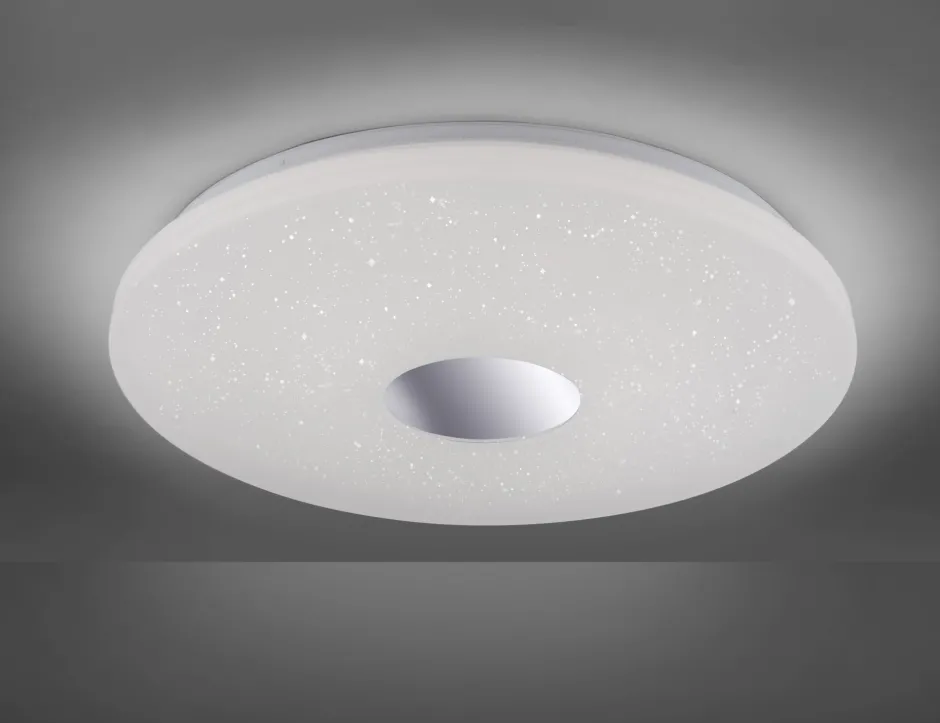 Flurlampen|Bürolampen*Just Light Romantische LED Deckenlampe Sternenhimmel IP44 in Chrom