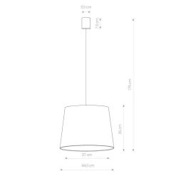 Nowodvorski Romantische Pendelleuchte Rosa Weiß Ø44,5cm rund< Hängelampen|Esszimmer Lampen