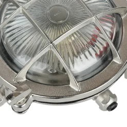 Lido Rostfreie Schiffslampe SERIFOS Messing Riffelglas< Rustikale Lampen|Metall Lampen