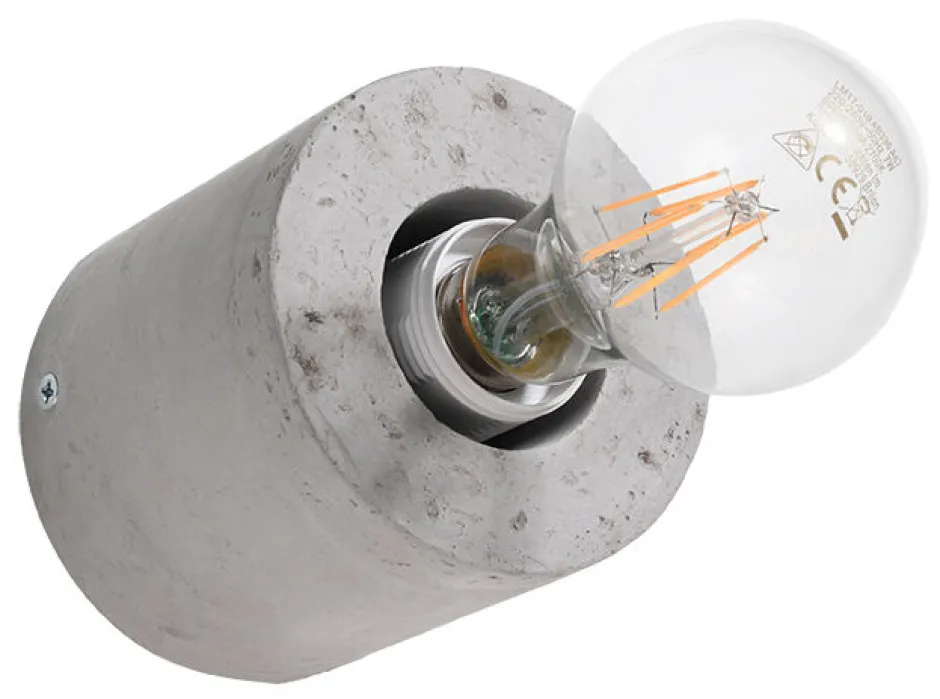 Wandleuchten|Flurlampen*Sollux Runde Betonlampe Wand Ø10cm klein für E27 Wandleuchte