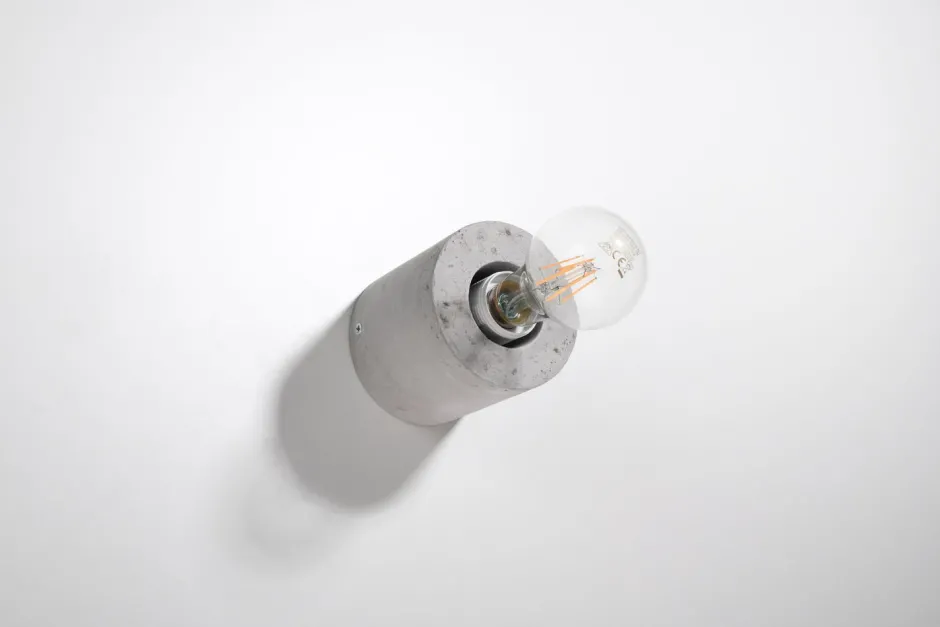 Wandleuchten|Flurlampen*Sollux Runde Betonlampe Wand Ø10cm klein für E27 Wandleuchte