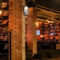 Deckenleuchten|Badezimmer Lampe*Steinhauer Runde Deckenlampe Braun Riffelglas Metall E27 Bullauge