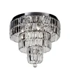 Searchlight Runde Deckenlampe IP44 Glas Metall Ø50 cm in Chrom< Metall Lampen|Glaslampen