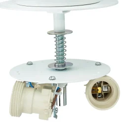 Wohnzimmerlampen|Stofflampen*Sollux Runde Deckenlampe Schwarz Ø 30 cm blendarm Stoff Glas