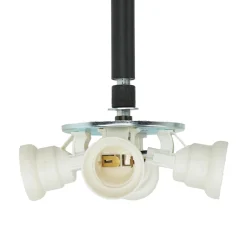 TK Lighting Runde Deckenlampe Stoffschirm in Petrol E27 Ø40 cm< Deckenleuchten|Bürolampen