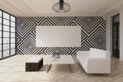 Flurlampen|Bürolampen*Belis Runde Deckenleuchte E27 Ø34 cm Schwarz blendarm Retro