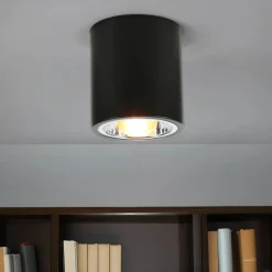 Bauhaus Lampen|Moderne Lampen*Luminex Runde Deckenleuchte E27 DOWNLIGHT ROUND in Schwarz