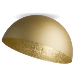 Sigma Runde Deckenleuchte Loft Metall Gold Ø35 cm E27 elegant< Deckenleuchten|Flurlampen