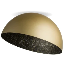 Deckenleuchten|Flurlampen*Sigma Runde Deckenleuchte Metall Schwarz Gold E27 Ø35 cm