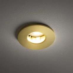 Spots|Badezimmer Lampe*Nowodvorski Runde Einbauleuchte Aluminium Glas GU10 IP44 B:8,5 cm