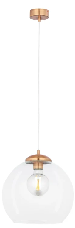 Hängelampen|Kugellampen*Jupiter Runde Hängelampe in Kupfer Kugel Ø29cm E27 Vintage