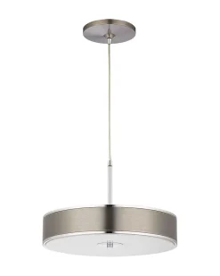 Jupiter Runde Hängelampe in Silber Metall Ø40cm LORSAN< Hängelampen|Esszimmer Lampen