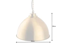 Invicta Interior Runde Hängelampe Industrial Metall Ø43 cm E27 in Gold< Feuchtraumleuchten|Küchenlampen