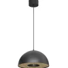 Luminex Runde Hängelampe Metallschirm Schwarz Ø35 cm E27 Loft< Hängelampen|Bürolampen