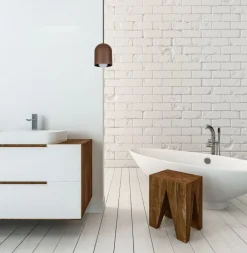 Hängelampen|Bürolampen*Belis Runde Hängelampe Schwarz Braun E27 Ø11 cm Loft