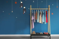 Belis Runde Hängelampe Schwarz Metall Holz 2-flmg E27 Ø21 cm< Hängelampen|Bürolampen