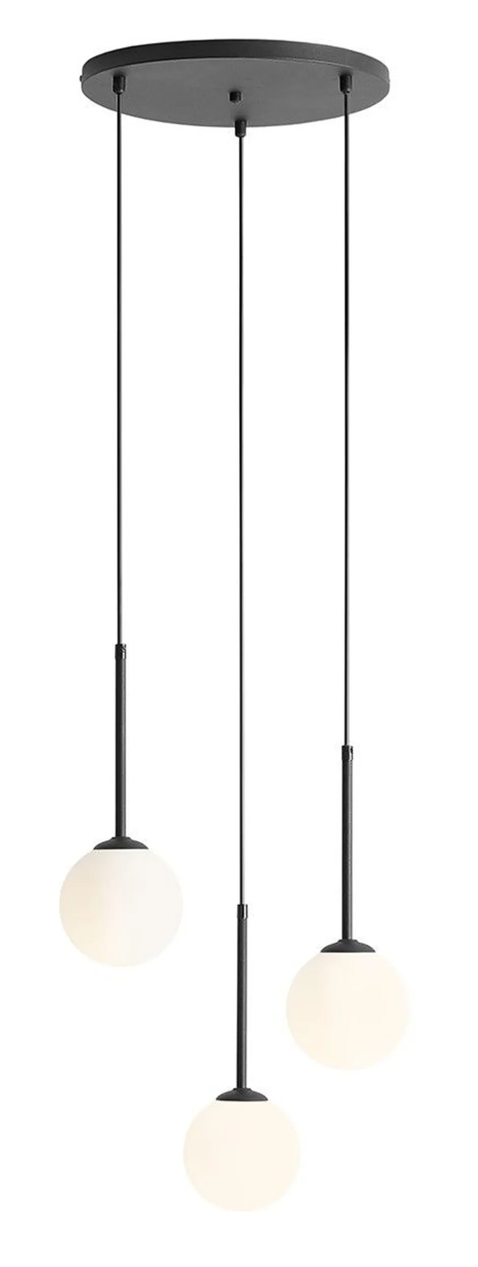 ALDEX Runde Hängelampe Schwarz Weiß 3-flammig E14 Ø44 cm< Hängelampen|Bürolampen