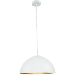 Sigma Runde Hängeleuchte Weiß Gold Ferra< Hängelampen|Esszimmer Lampen