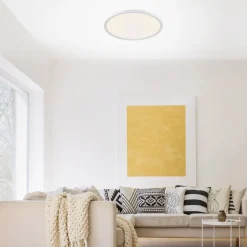 Deckenleuchten|Flurlampen*Just Light Runde LED Deckenlampe dimmbar Ø40 cm 20 W Fernbedienung