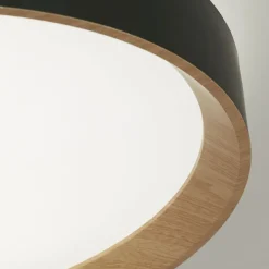 Searchlight Runde LED Deckenlampe Metall mit Fernbedienung dimmbar< Flurlampen|Wohnzimmerlampen