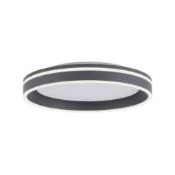 Deckenleuchten|Flurlampen*Paul Neuhaus Runde LED Deckenleuchte Anthrazit Ø40 cm 27 W dimmbar