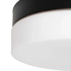 Steinhauer Runde LED Deckenleuchte Glas Metall IP44 Ø24 cm 18 W< Deckenleuchten|Led Lampen