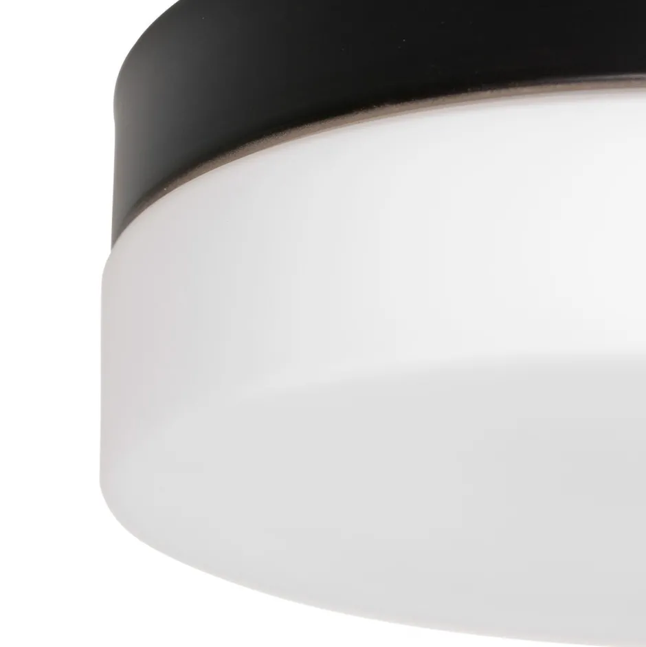 Steinhauer Runde LED Deckenleuchte Glas Metall IP44 Ø24 cm 18 W< Deckenleuchten|Led Lampen