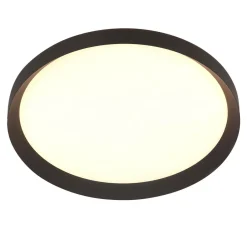 Deckenleuchten|Led Lampen*Steinhauer Runde LED Deckenleuchte Schwarz Weiß 2700 K Ø50 cm