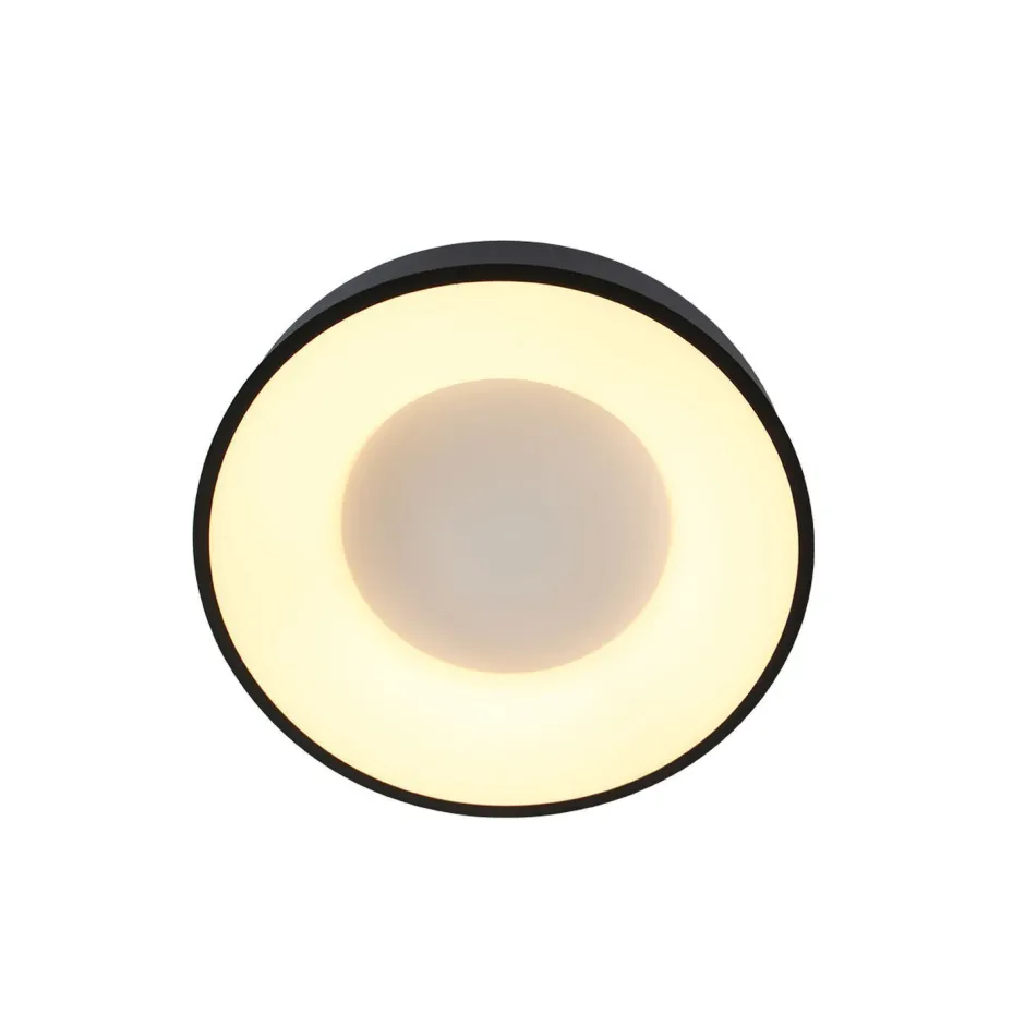 Deckenleuchten|Led Lampen*Steinhauer Runde LED Deckenleuchte Schwarz Weiß Ø38 cm 30 W 2700 K
