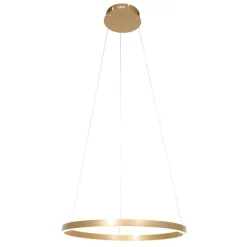 Steinhauer Runde LED Pendelleuchte in Gold B:60 cm 42 W stilvoll< Hängelampen|Led Lampen