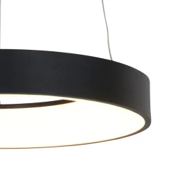 Steinhauer Runde LED Pendelleuchte Schwarz Ø48 cm 2700 K gemütlich< Hängelampen|Led Lampen