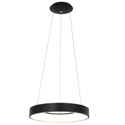 Steinhauer Runde LED Pendelleuchte Schwarz Ø48 cm 2700 K gemütlich< Hängelampen|Led Lampen