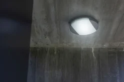 Eco-Light Runde LED Wandleuchte Anthrazit IP54 3000/4000 K Ø26 cm< Metall Lampen|Led Außenleuchten