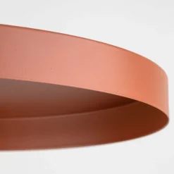 TK Lighting Runde Pendelleuchte E27 Ø30 cm Vintage Braun Ziegelrot< Hängelampen|Bürolampen