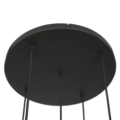 Hängelampen|Bürolampen*Steinhauer Runde Pendelleuchte Glas in Bernstein Ø60 cm E27 Modern