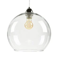 Sollux Runde Pendelleuchte Kugel Schirm Glas E27 BILBAO< Hängelampen|Esszimmer Lampen
