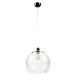 Sollux Runde Pendelleuchte Kugel Schirm Glas E27 BILBAO< Hängelampen|Esszimmer Lampen