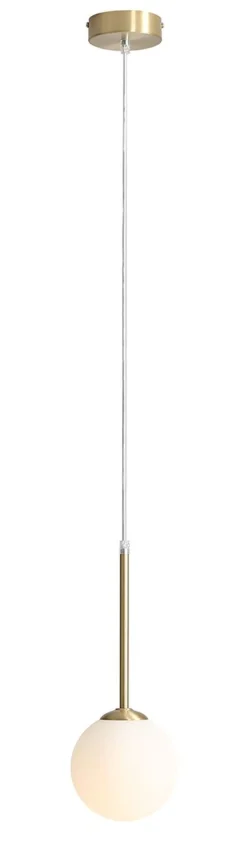 ALDEX Runde Pendelleuchte Messing Weiß E14 Glas Kugel Modern< Hängelampen|Bürolampen