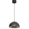 Luminex Runde Pendelleuchte Metall Schwarz Ø28 cm E27 Loft< Hängelampen|Bürolampen